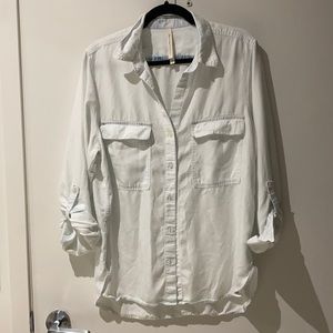 The Group by Babaton Super Faded Denim Button Up